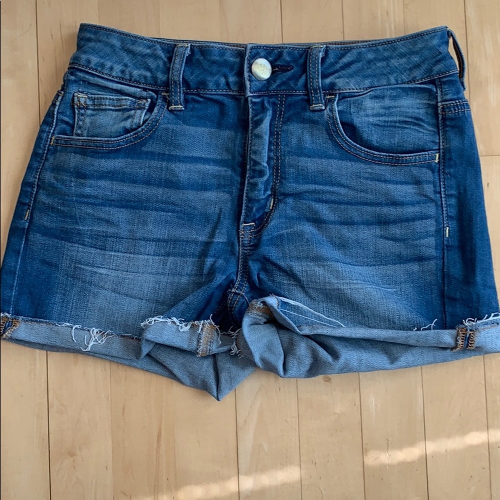 American Eagle hi-rise shortie super stretch